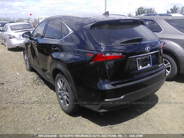 JTJBJRBZ0F2014755 - 2015 LEXUS NX 300H GRAY photo 3