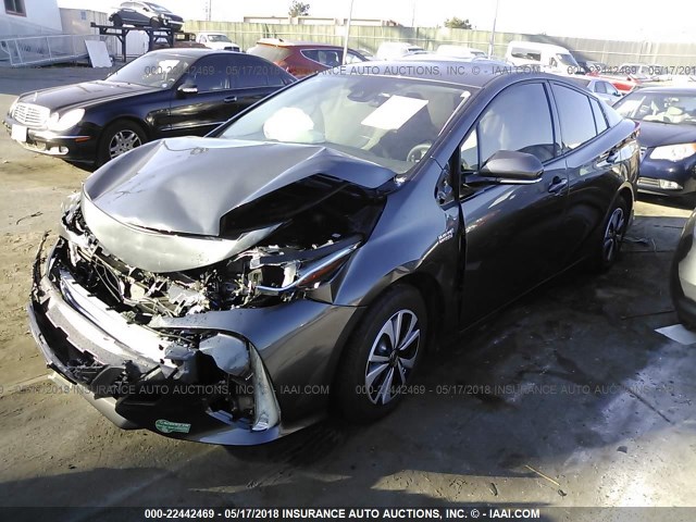 JTDKARFP3H3040839 - 2017 TOYOTA PRIUS PRIME  灰色 照片 2