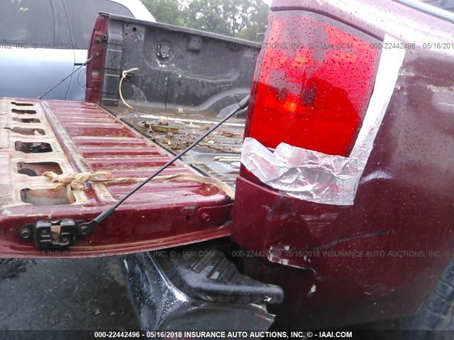 1N6AA06A44N504784 - 2004 NISSAN TITAN XE/SE/LE RED photo 6