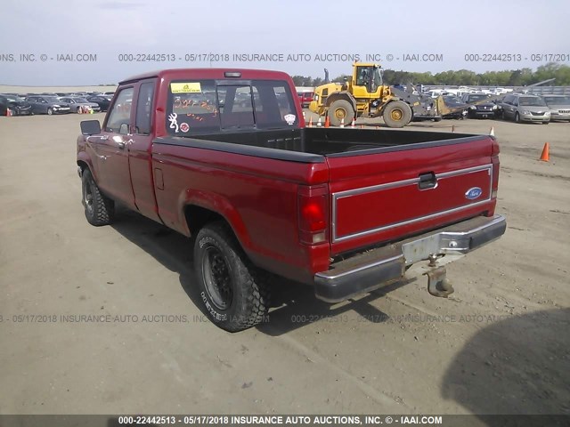 1FTCR15T3LPA15972 - 1990 FORD RANGER SUPER CAB RED photo 3