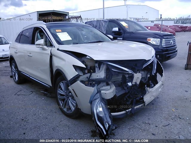 2LMPJ8LP2GBL40956 - 2016 LINCOLN MKX RESERVE Krem foto 1
