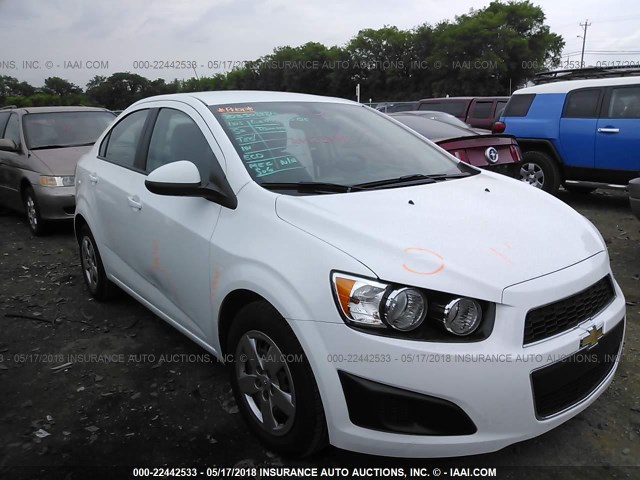 1G1JA5SH8F4152894 - 2015 CHEVROLET SONIC LS 白色 照片 1
