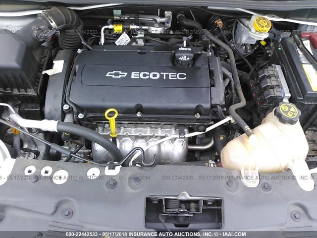 1G1JA5SH8F4152894 - 2015 CHEVROLET SONIC LS 白色 照片 10