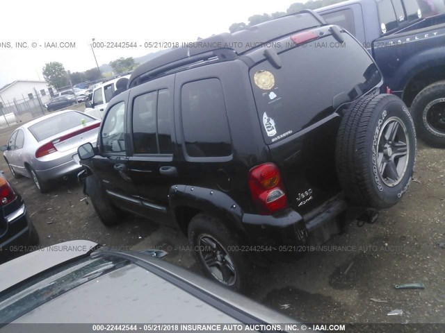 1J4GL38K84W217175 - 2004 JEEP LIBERTY RENEGADE BLACK photo 3