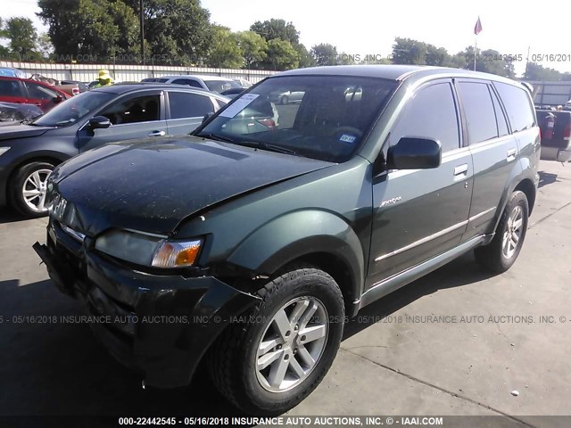 4S2DE58Y044601504 - 2004 ISUZU AXIOM XS Yaşıl foto 2