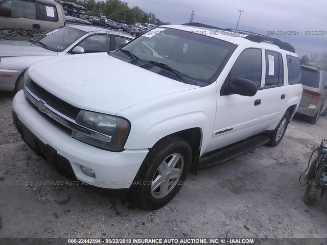 1GNET16S736128935 - 2003 CHEVROLET TRAILBLAZER EXT WHITE photo 2