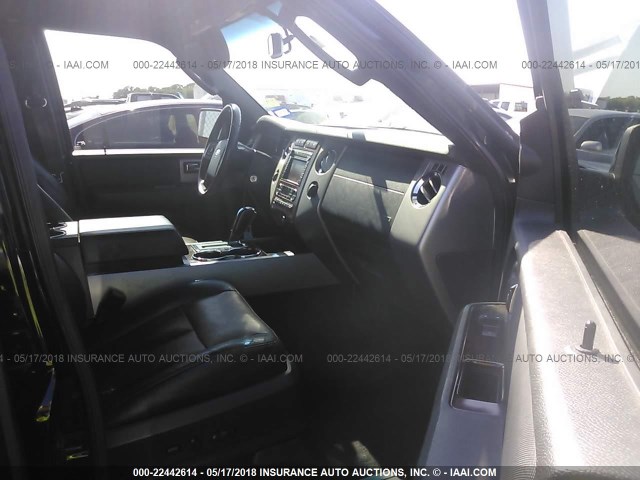 1FMFK20528LA37147 - 2008 FORD EXPEDITION EL LIMITED BLACK photo 5