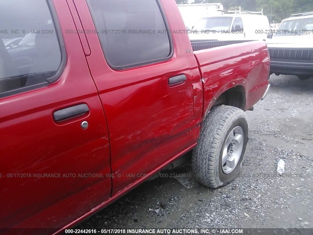 1N6ED27T8YC305047 - 2000 NISSAN FRONTIER CREW CAB XE/CREW CAB SE RED photo 6