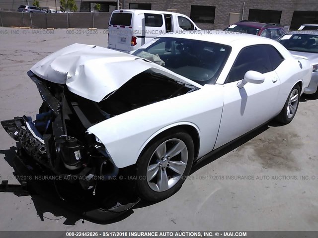 2C3CDYAG5DH649312 - 2013 DODGE CHALLENGER SXT WHITE photo 2