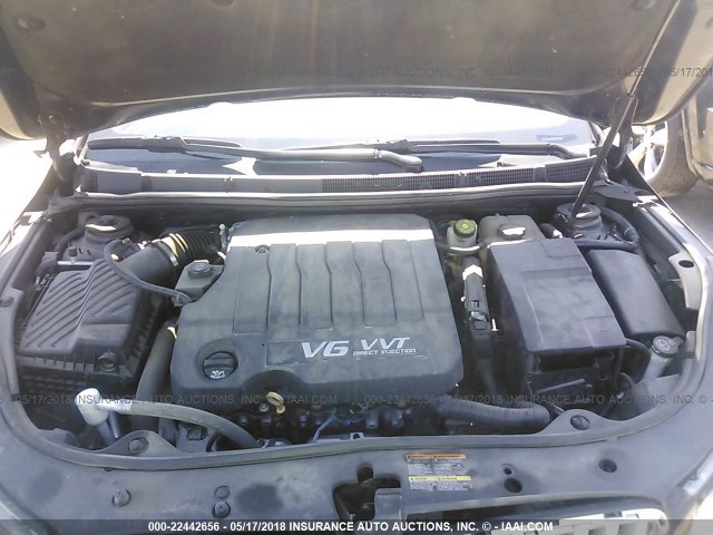 1G4GE5EV8AF297319 - 2010 BUICK LACROSSE CXS BLACK photo 10