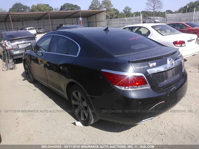 1G4GE5EV8AF297319 - 2010 BUICK LACROSSE CXS BLACK photo 3