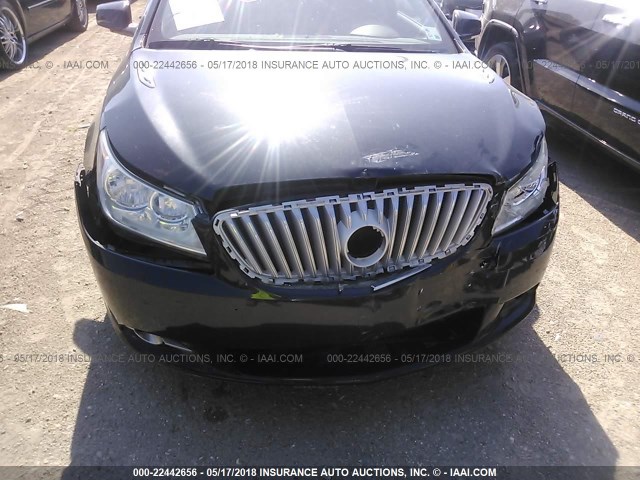1G4GE5EV8AF297319 - 2010 BUICK LACROSSE CXS BLACK photo 6