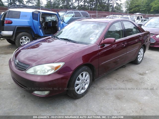 4T1BE32K84U286782 - 2004 TOYOTA CAMRY LE/XLE/SE მუქწითელი ფოტო 2