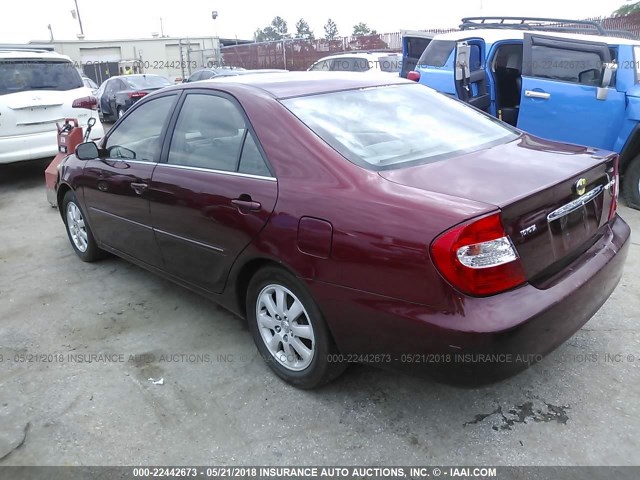 4T1BE32K84U286782 - 2004 TOYOTA CAMRY LE/XLE/SE მუქწითელი ფოტო 3