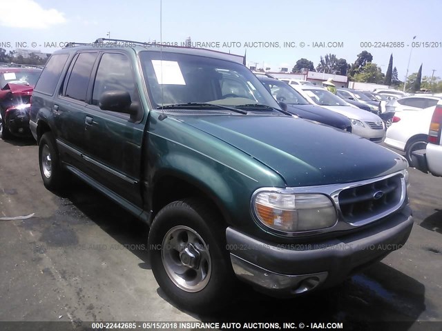 1FMZU73E7YUB18767 - 2000 FORD EXPLORER XLT GREEN photo 1