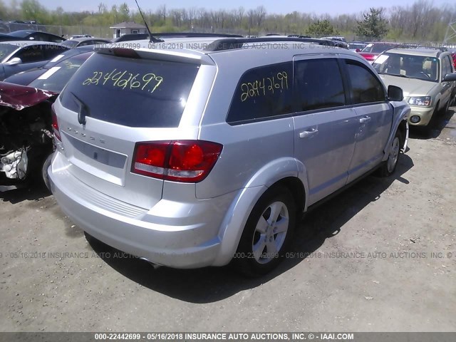 3D4PG1FG8BT503059 - 2011 DODGE JOURNEY MAINSTREET SILVER photo 4