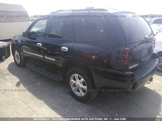 1GKDT13S722126802 - 2002 GMC ENVOY BLACK photo 3