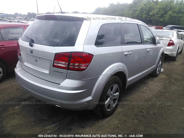 3D4GG57V29T582386 - 2009 DODGE JOURNEY SXT SILVER photo 4