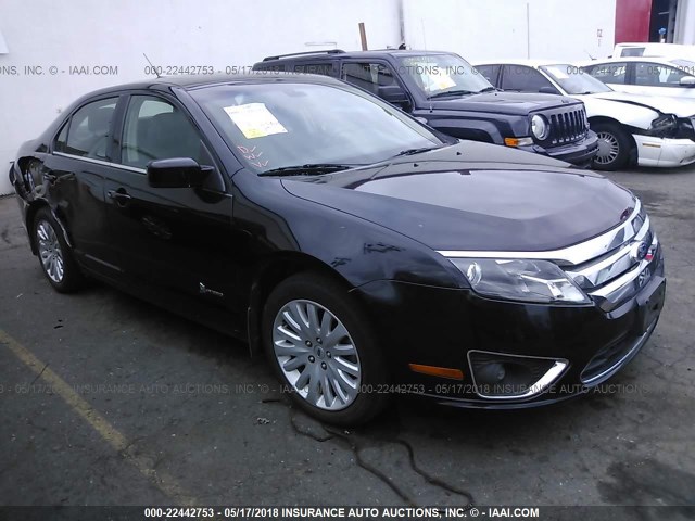 3FADP0L33BR222088 - 2011 FORD FUSION HYBRID BLACK photo 1