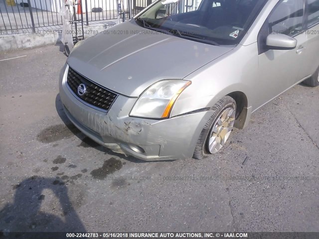 3N1AB61E88L726346 - 2008 NISSAN SENTRA 2.0/2.0S/2.0SL GREEN photo 6