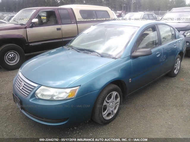 1G8AJ54F15Z127401 - 2005 SATURN ION LEVEL 2 TEAL photo 2
