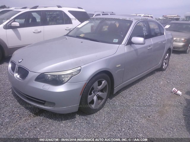 WBANU53508CT03124 - 2008 BMW 528 I SILVER photo 2