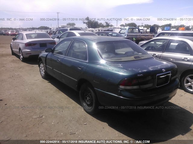 1YVGE22C5V5607390 - 1997 MAZDA 626 DX/LX GREEN photo 3