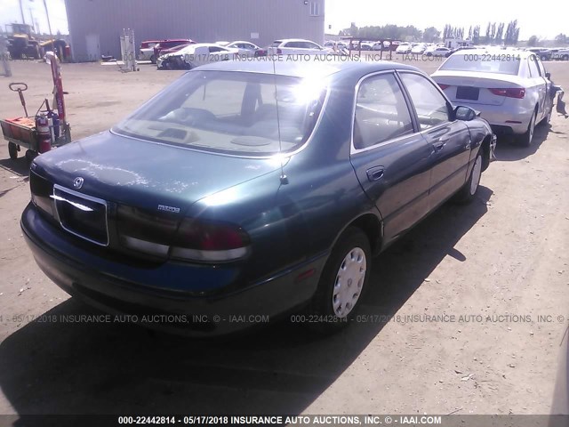 1YVGE22C5V5607390 - 1997 MAZDA 626 DX/LX GREEN photo 4