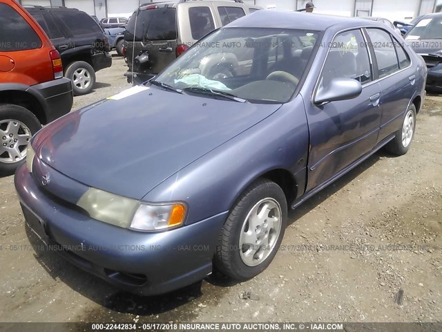 1N4AB41DXXC709220 - 1999 NISSAN SENTRA XE/GXE BLUE photo 2