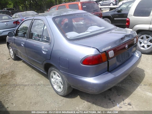 1N4AB41DXXC709220 - 1999 NISSAN SENTRA XE/GXE BLUE photo 3