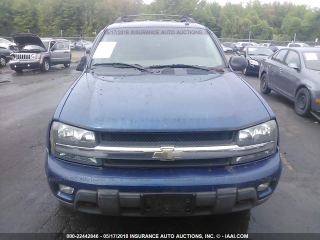 1GNET16SX56141990 - 2005 CHEVROLET TRAILBLAZER EXT LS/EXT LT BLUE photo 6