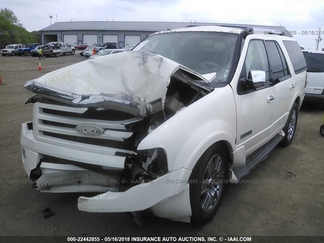 1FMFU205X7LA38572 - 2007 FORD EXPEDITION LIMITED WHITE photo 2