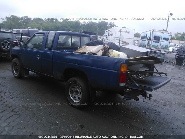 1N6ND16Y0GC376829 - 1986 NISSAN D21 KING CAB BLUE photo 3