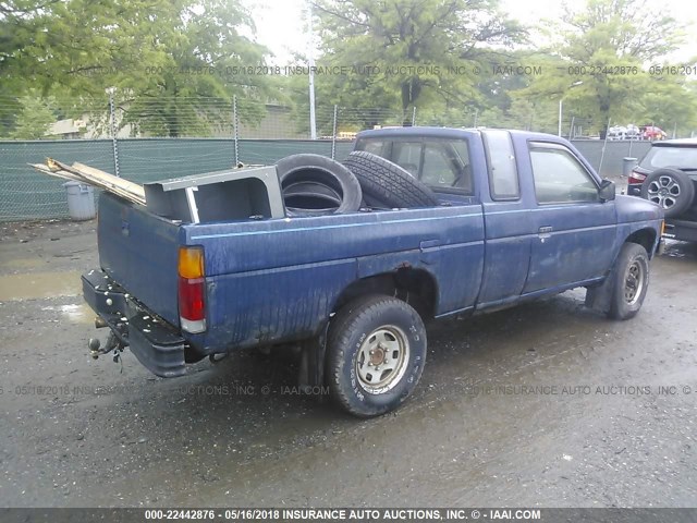 1N6ND16Y0GC376829 - 1986 NISSAN D21 KING CAB BLUE photo 4