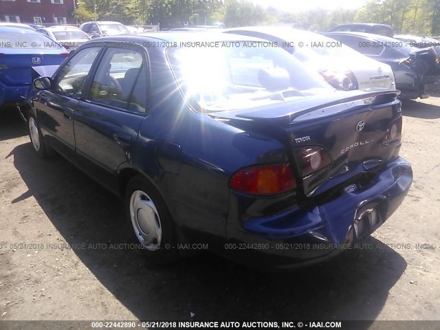 2T1BR18E5WC100758 - 1998 TOYOTA COROLLA VE/CE/LE BLUE photo 3