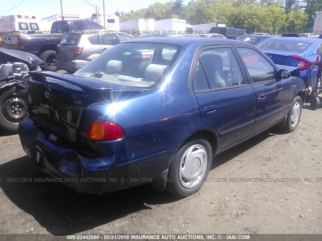 2T1BR18E5WC100758 - 1998 TOYOTA COROLLA VE/CE/LE BLUE photo 4