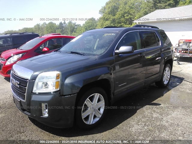 2CTFLTEC3B6389169 - 2011 GMC TERRAIN SLE GRAY photo 2