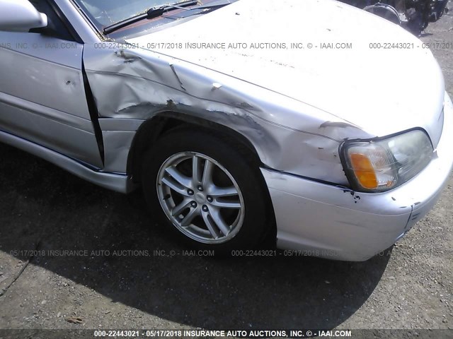 4S3BE646445208404 - 2004 SUBARU LEGACY GT SILVER photo 6