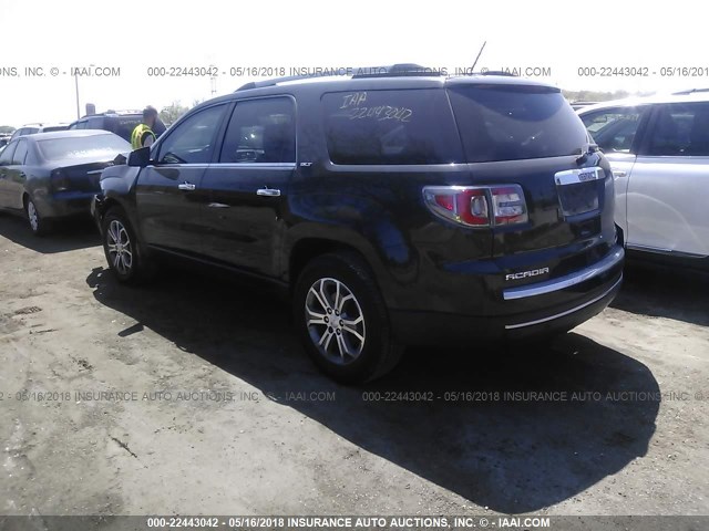 1GKKVSKD2EJ272481 - 2014 GMC ACADIA SLT-2 BLACK photo 3