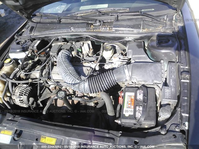 1G2JB1243V7524234 - 1997 PONTIAC SUNFIRE SE BLACK photo 10