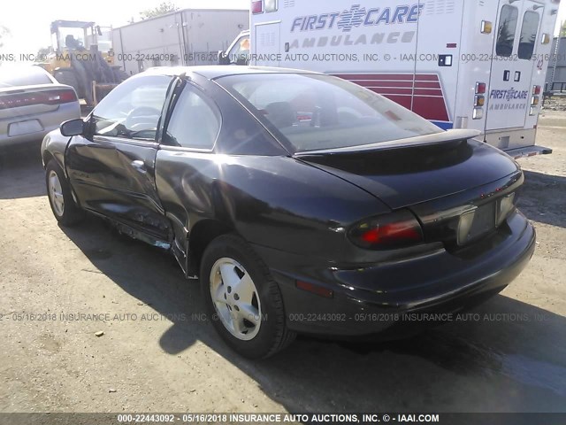 1G2JB1243V7524234 - 1997 PONTIAC SUNFIRE SE BLACK photo 3