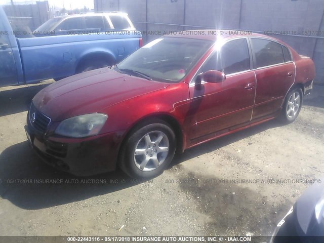 1N4AL11D36C249585 - 2006 NISSAN ALTIMA S/SL RED photo 2