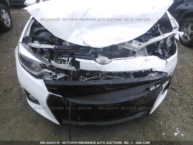 2T1BURHE4GC566776 - 2016 TOYOTA COROLLA L/LE/LE PLS/PRM/S/S PLS WHITE photo 6