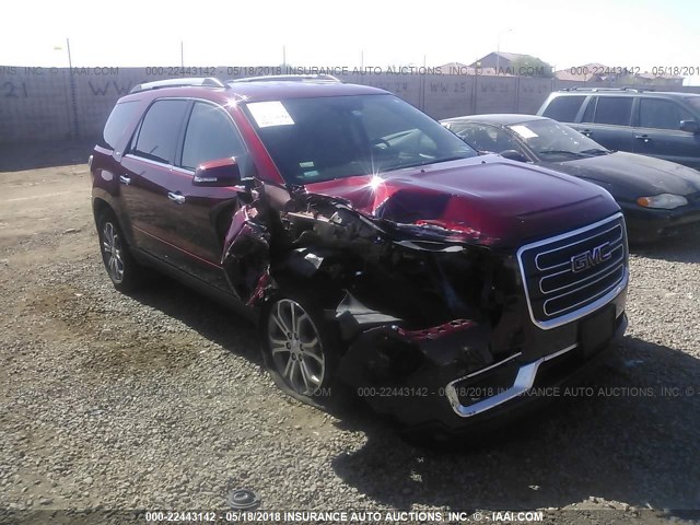 1GKKRSKD7FJ305626 - 2015 GMC ACADIA SLT-2 MAROON photo 1