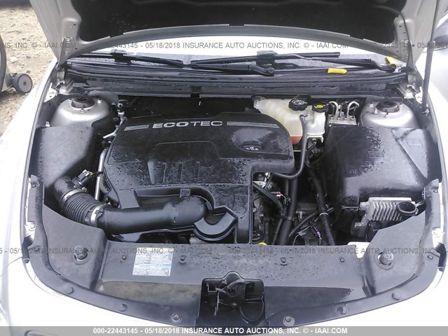 1G1ZH57B68F158705 - 2008 CHEVROLET MALIBU 1LT 银色 照片 10