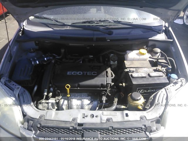 KL1TD56E09B354689 - 2009 CHEVROLET AVEO LS/LT 灰色 照片 10