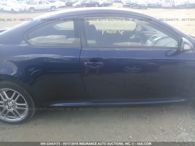 JTKDE177X60084468 - 2006 TOYOTA SCION TC 蓝色 照片 6