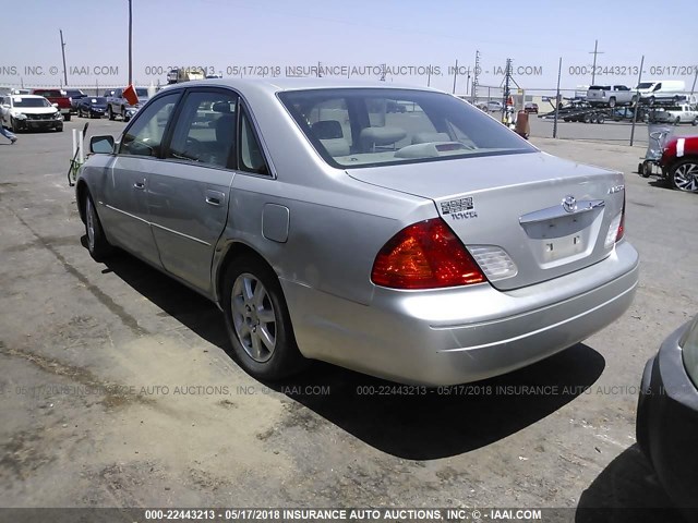 4T1BF28B4YU008854 - 2000 TOYOTA AVALON XL/XLS TAN photo 3