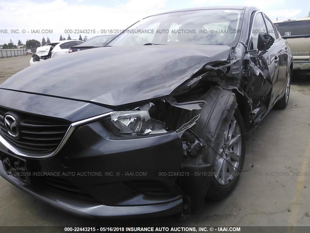 JM1GJ1U61F1178065 - 2015 MAZDA 6 SPORT GRAY photo 6