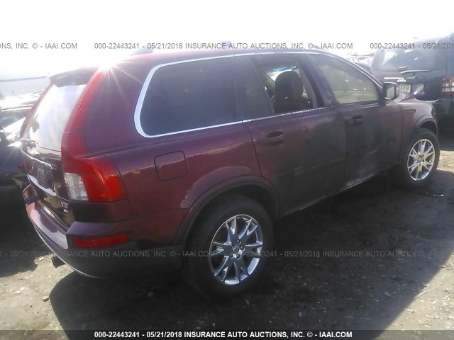 YV4CZ852171363534 - 2007 VOLVO XC90 V8 MAROON photo 4